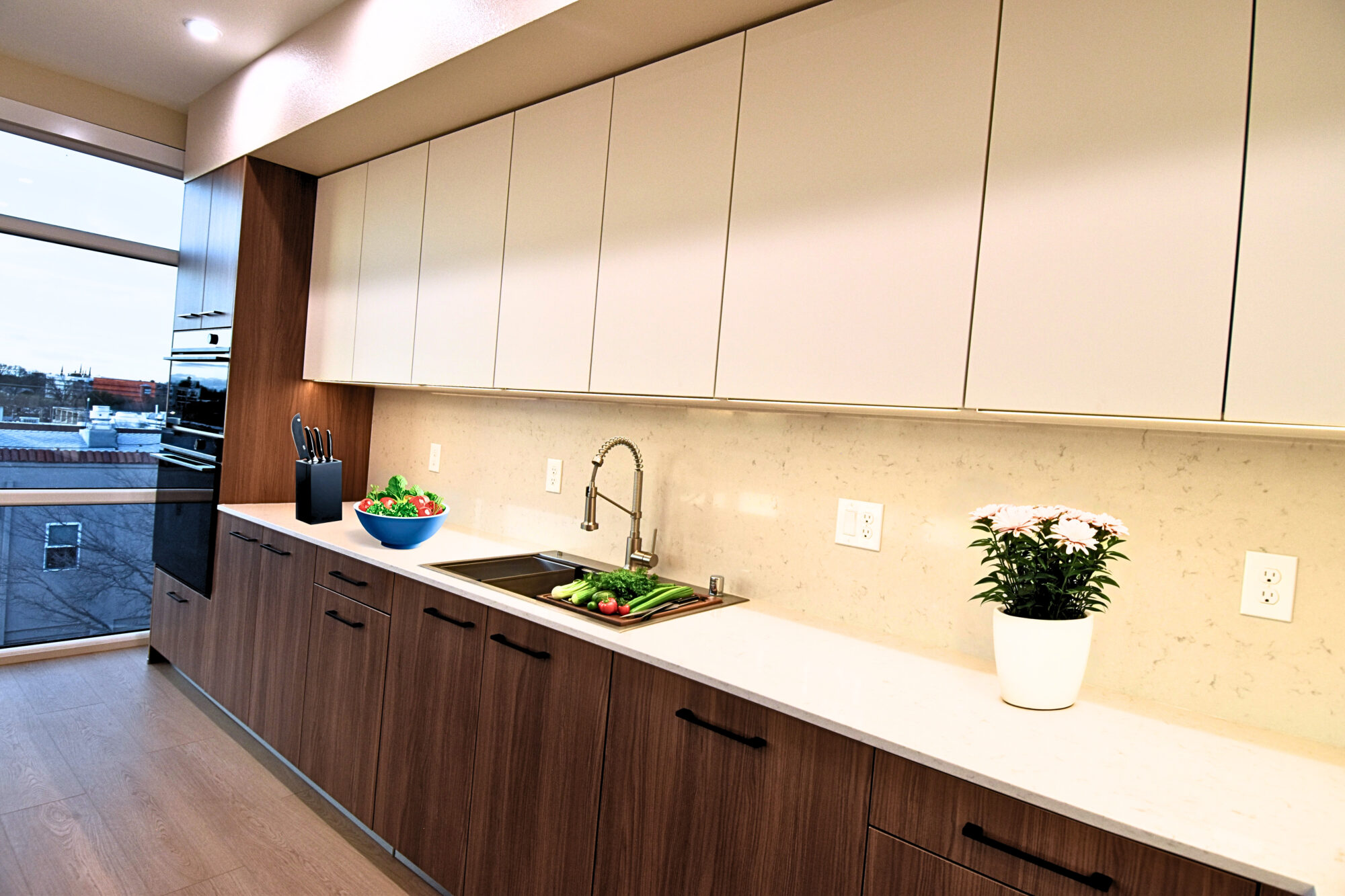 modern kitchen with amenities