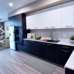 modern kitchen inside a penthouse in roseville ca